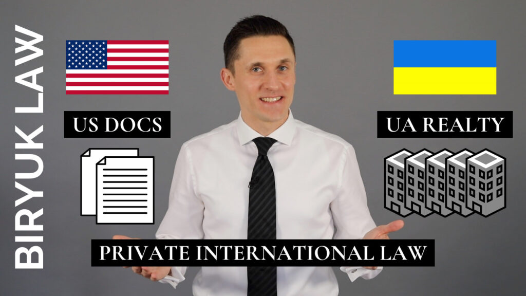 Dmytro Biryuk describing how to acquire Ukrainian real estate under US documents