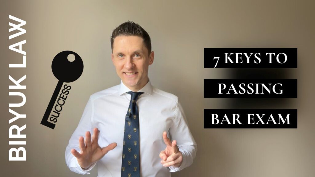 Dmytro Biryuk telling about 7 keys to passing bar exam on 1 try