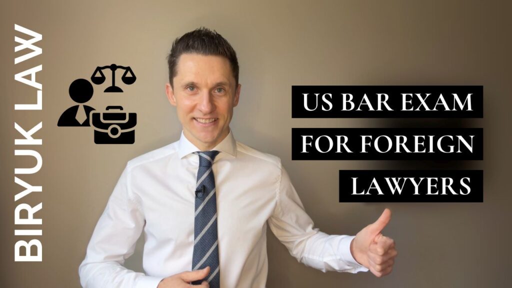 Dmytro Biryuk telling about the US bar exam for foreign lawyers